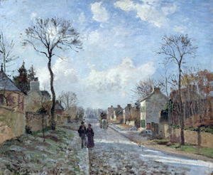 Camille Pissarro - The Road to Louveciennes, 1872