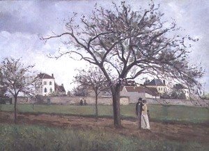 Camille Pissarro - Pere Gallien's House at Pontoise, 1866