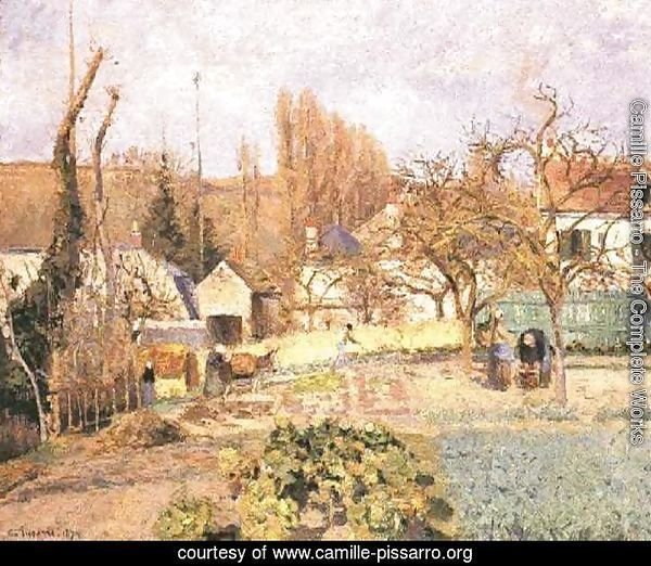 Kitchen garden at the Hermitage, Pontoise, 1874