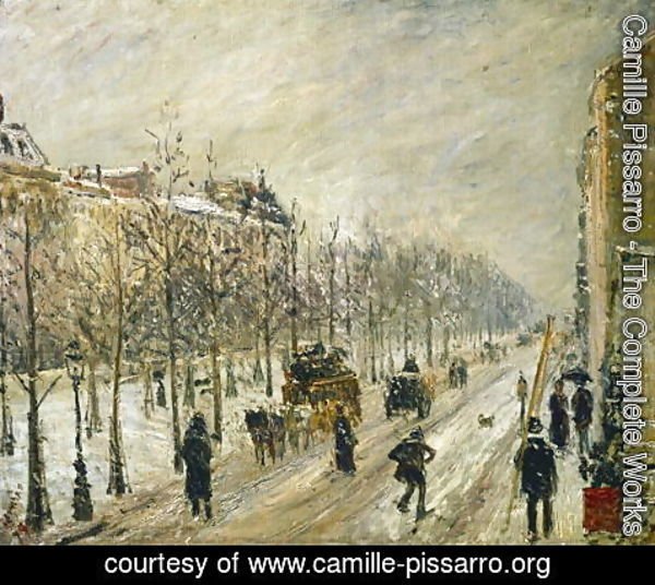 Camille Pissarro - The Boulevards under Snow, 1879