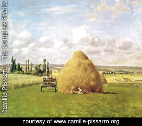 Camille Pissarro - The haystack, Pontoise, 1873