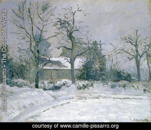 Piette's House at Montfoucault, Snow Effect, 1874