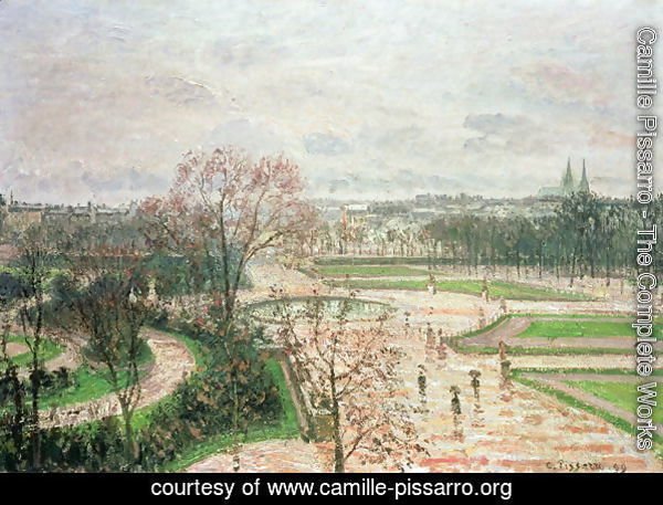 The Garden of the Tuileries in Rainy Weather, 1899