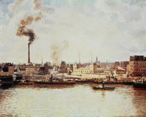 Camille Pissarro - Saint-Sever Quay at Rouen, 1896