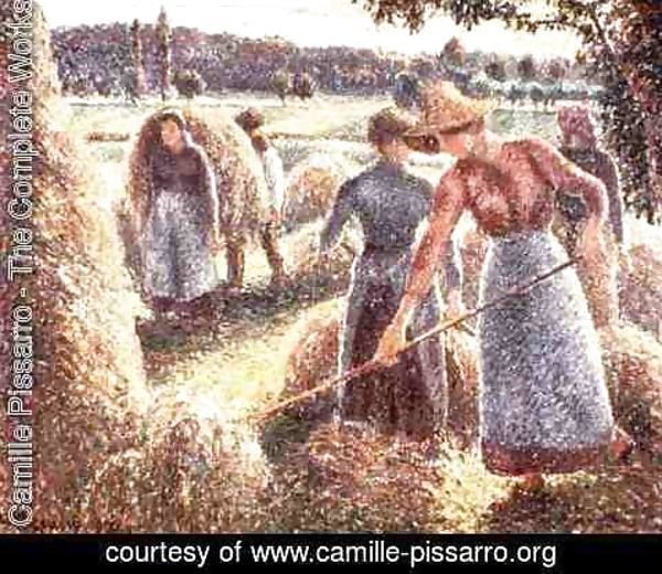 Camille Pissarro - Haymakers, Evening, 1893