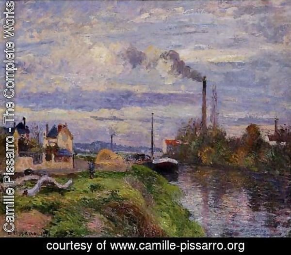 Camille Pissarro - Quai du Pothuis, at Pontoise, 1876