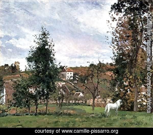 Landscape With A White Horse In A Field, L'Ermitage, 1872