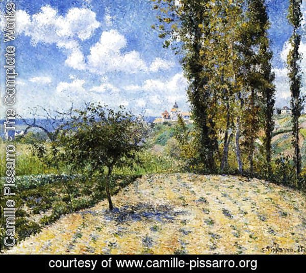 Camille Pissarro - View Towards Pontoise Prison, in Spring, 1881