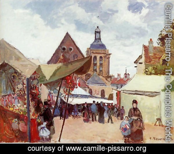 Camille Pissarro - September Fete, Pontoise, 1872