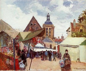 Camille Pissarro - September Fete, Pontoise, 1872