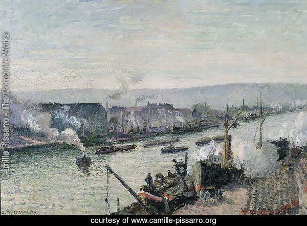 Saint-Sever Port, Rouen, 1896