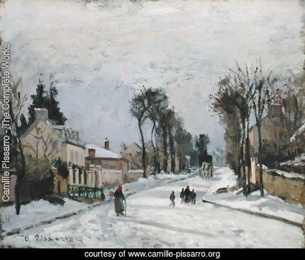 The Versailles Road at Louveciennes, 1869