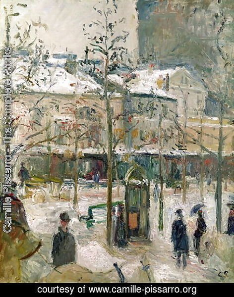 Camille Pissarro - Boulevard de Rocheouart in Snow, 1878