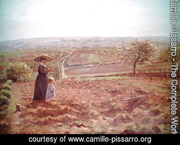 Camille Pissarro - The Road to Rouen, Pontoise, 1872