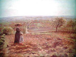 Camille Pissarro - The Road to Rouen, Pontoise, 1872