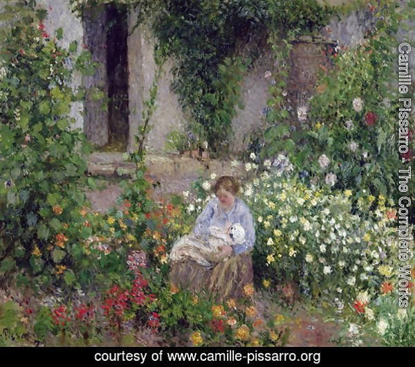Mother and Child in the Flowers, 1879