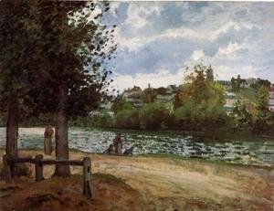Camille Pissarro - The Banks of the Oise at Pontoise, 1870