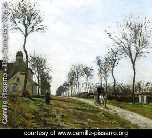 Camille Pissarro - Road in Louveciennes, 1870
