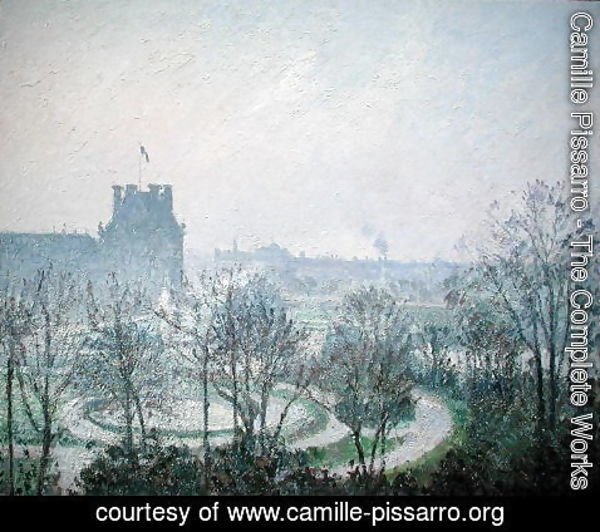Camille Pissarro - White Frost, Jardin des Tuileries, 1900