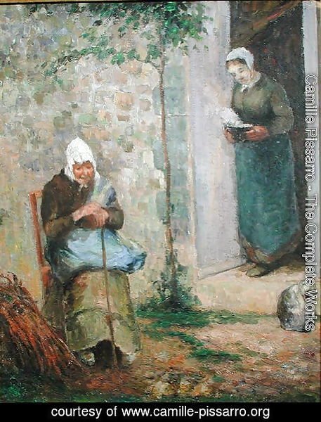Camille Pissarro - Charity, 1876