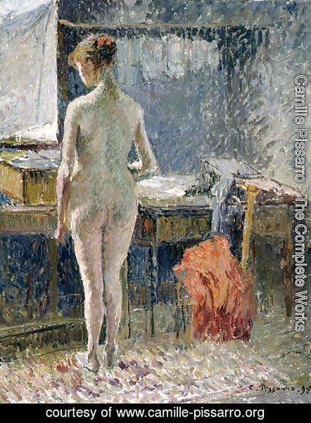 Camille Pissarro - Female Nude seen from the Back, 1895