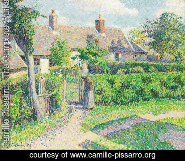 Camille Pissarro - Peasants' Houses, Eragny, 1887