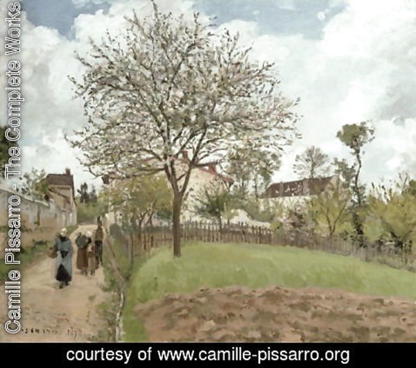 Camille Pissarro - Landscape in Louveciennes, 1870