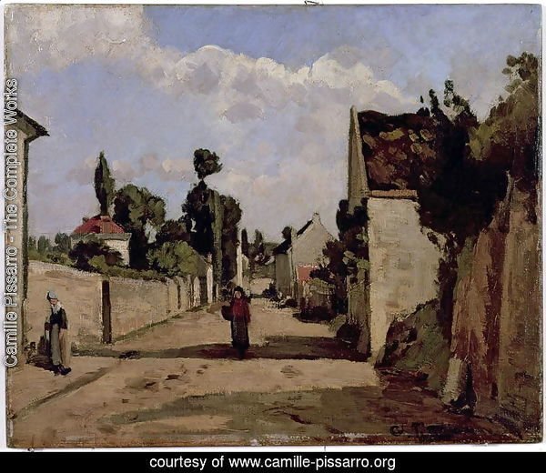 Rue de l'Hermitage, Pontoise, c.1867