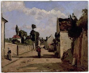 Camille Pissarro - Rue de l'Hermitage, Pontoise, c.1867