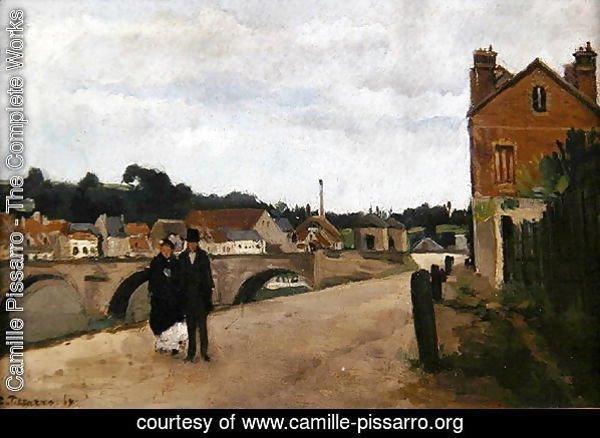 The Chemin de l'Ecluse and the Pontoise Bridge, 1867