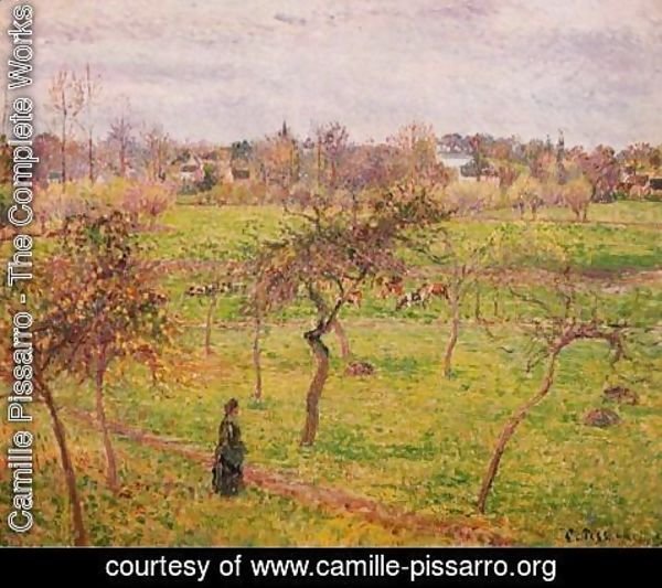 Camille Pissarro - White Frost at Eragny, 1895