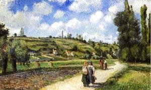 Camille Pissarro - Landscape near Pontoise, the Auvers Road, 1881