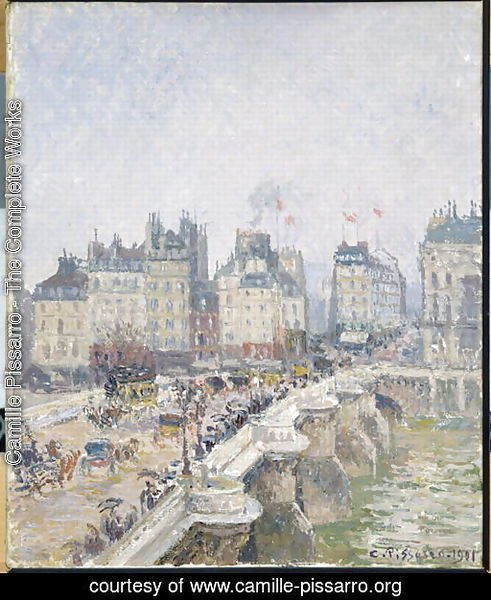 Camille Pissarro Pont Neuf, Paris, 1901 Painting Reproduction