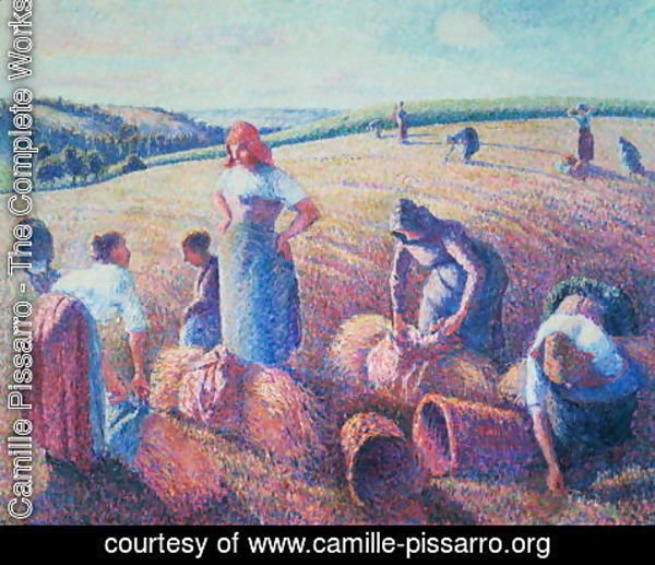 Camille Pissarro - Women Haymaking, 1889