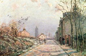 Camille Pissarro - The Road, Effect of Winter, 1872