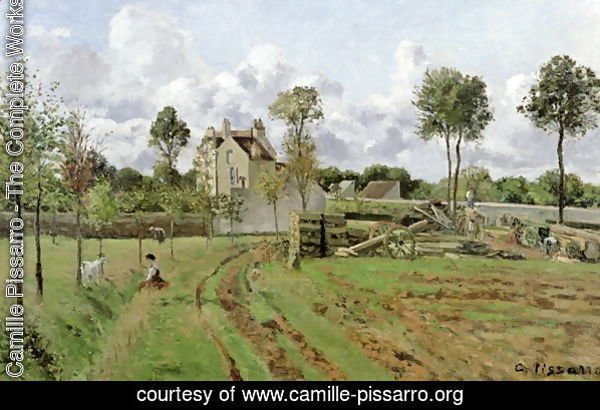 The Vegetable Garden with Trees in Blossom, Spring, Pontoise, 1877