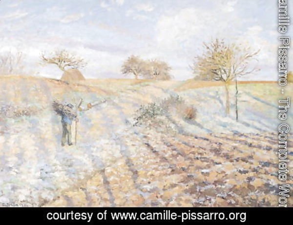Camille Pissarro - White Frost, 1873