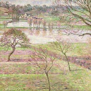 Camille Pissarro - The Flood at Eragny, 1893
