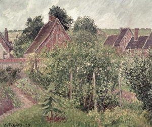 Camille Pissarro - Landscape with Cottage Roofs, 1899