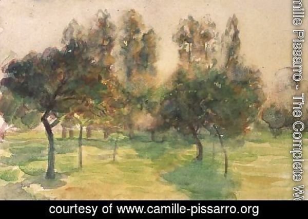 Camille Pissarro - An Orchard, Eragny, 1890