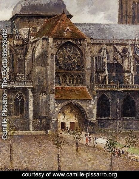Camille Pissarro - Portal of the Church of St. Jacques, Dieppe, 1901