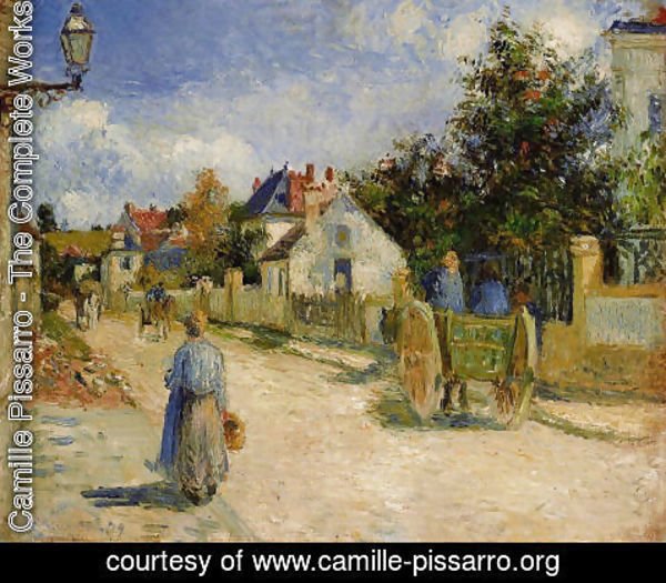 Camille Pissarro - A Street in Pontoise