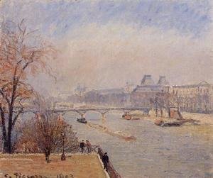 Camille Pissarro - The Louvre - March Mist