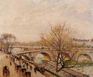 Camille Pissarro - The Seine at Paris, Pont Royal
