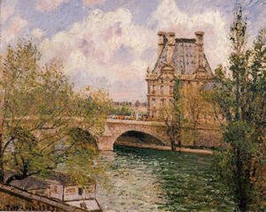 Camille Pissarro - The Pavillion de Flore and the Pont Royal
