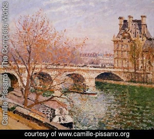 Camille Pissarro - The Pont Royal and the Pavillion de Flore