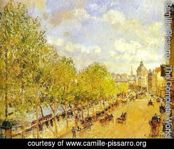 Camille Pissarro - Quai Malaquais in the Afternoon, Sunshine
