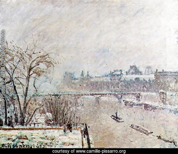 The Seine Viewed from the Pont-Neuf, Winter