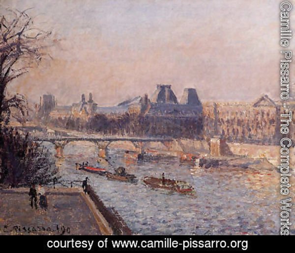 Camille Pissarro - The Louvre, Afternoon