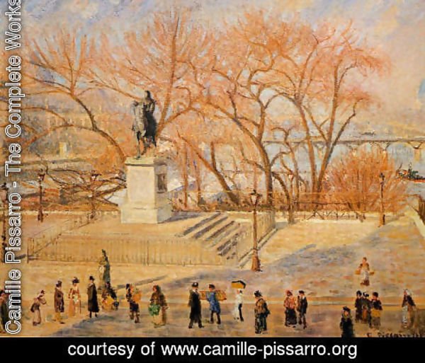 Camille Pissarro - Square du Vert-Galant: Sunny Morning